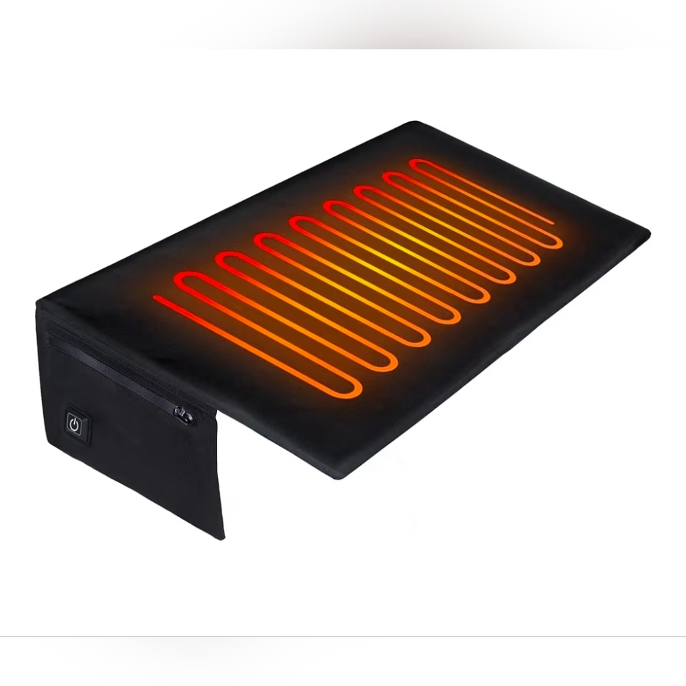 Heated Seat Cushion, 19" Portable, Stadium Seats Bleachers, Lightweight